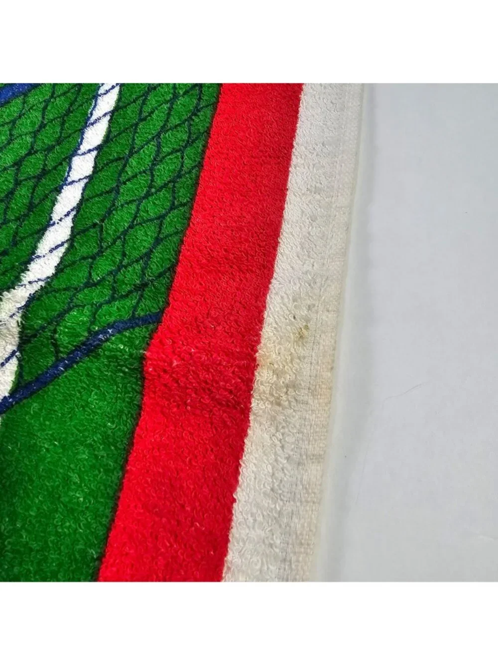 Kmart Vintage Tennis Lovers Court Pool Shower Beach Towel 30x60